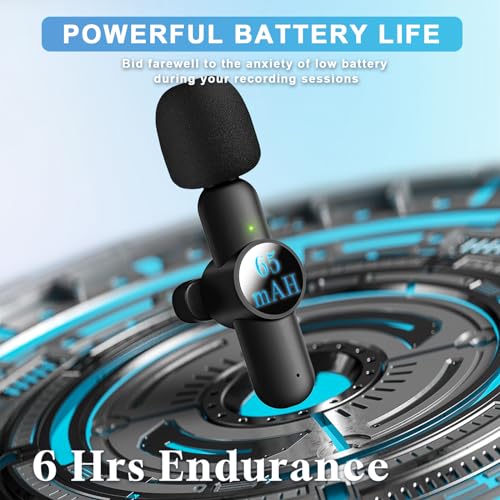 3 in 1 Mini Microphone,Wireless Lavalier Microphones for iPhone Android Camera USB-C,2.4G Ultra-Low Delay,Noise Reduction,Microphone Video Recording, Live Streaming, Youtube, TikTok, Vlog(2 Pc)