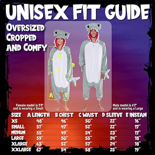 Funziez! Narwhal Costume -Adult Costume - One Piece Animal Pajama