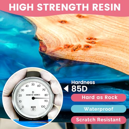 NASUBI Crystal Clear Epoxy Resin 1 Gallon Easy to Use Resin for Art, Mold, Jewelry, Tabletop, NO Bubbles, NO Odor, UV Resistant, 2 Part Casting Coating Resin for Professional Artists or Beginners