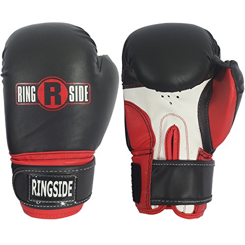 Ringside Pro Style Boxing Training Kickboxing Muay Thai Sparring Gloves, Youth, Black/Pink