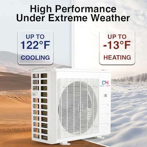 Cooper & Hunter 18,000 BTU Universal Floor/Ceiling Ductless Mini Split Air Conditioner & Heat Pump – 22.3 SEER2 – Includes 25FT Installation Kit – Pre-Charged Cooling & Heating Inverter System