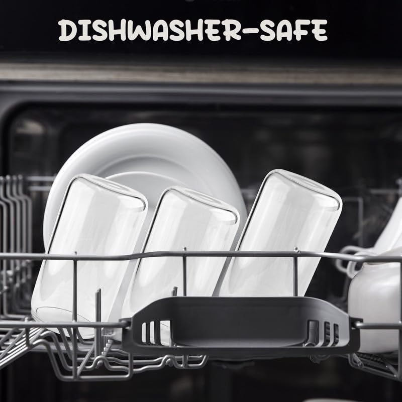 MOVNO Sublimation Glass Cups with Lids and Straws, 4 Pack 20oz Drinking Glasses with Bamboo Lid Iced Coffee Cup Can Shaped Cups Reusable Boba Cups Juices Cocktail Travel Bottle Gifts