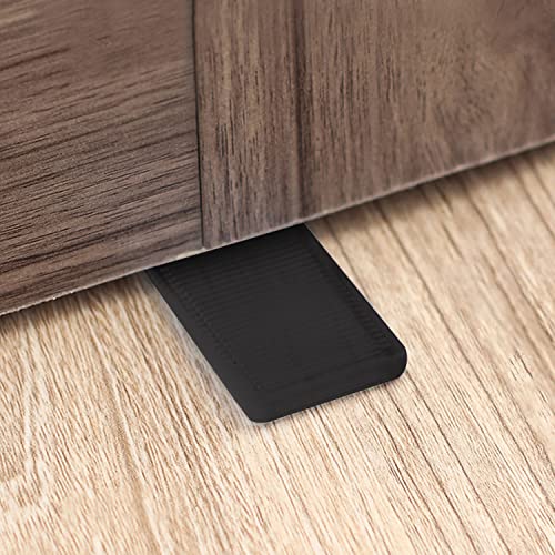 Tahikem 8 Pcs Black Wedges, Shims for Leveling Furniture, Plastic Hard Plastic Wedge Shim, Table Leveler Wedge, Rubber Type Texture Levelers, Perfect for Home, Uneven Door, Floor, Toilet (Mini Thin)