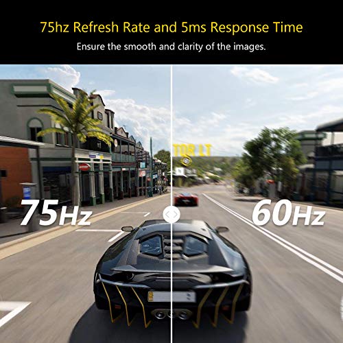 Z-Edge 27-inch Curved Gaming Monitor, Full HD 1080P 1920x1080 LED Backlight Monitor, with 75Hz Refresh Rate and Eye-Care Technology, 178° Wide View Angle, VGA+HDMI