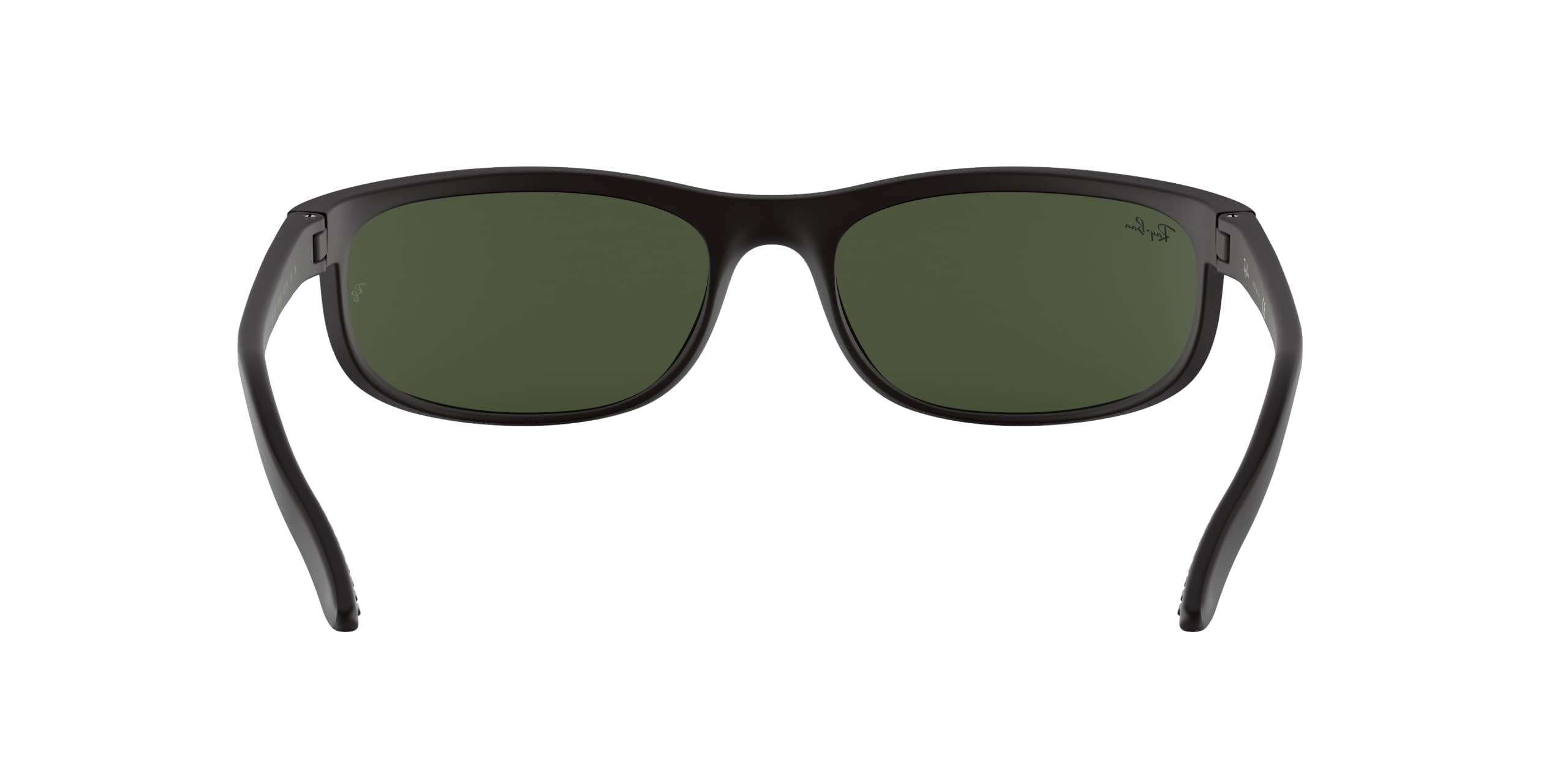 Ray-Ban Men's RB2027 Predator 2 Rectangular Sunglasses, Black/Matte Black/G-15 Green, 62 mm