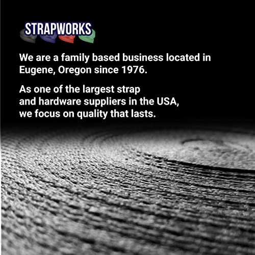 Strapworks Colored Flat Nylon Webbing - Strap for Arts and Crafts, Dog Leashes, Outdoor Activities – 3/4 Inches x 20 Yards, Tan