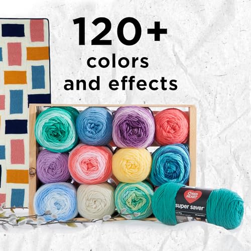 Red Heart Super Saver Yarn, 3 Pack, Woodsy 3 Count