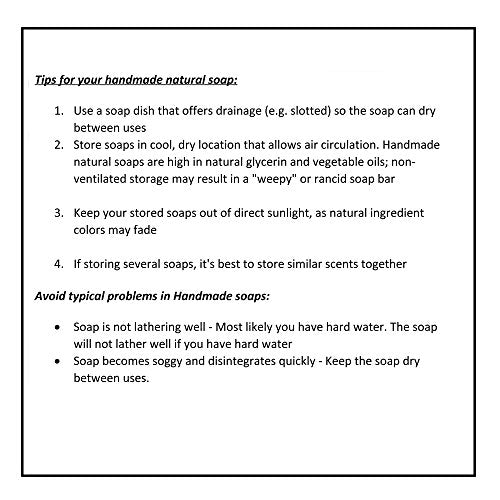 Goat Milk Lemongrass Soap (4Oz) – Goat Milk Handmade Soap Bar with Lemongrass and Sage Oil Essential Oils - Organic and All-Natural – by Falls River Soap Company