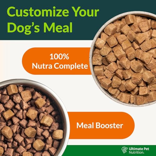 ULTIMATE PET NUTRITION Nutra Complete Freeze Dried Raw Dog Food, Veterinarian Formulated with Antioxidants, Prebiotics & Amino Acids (5 Ounce, Beef)