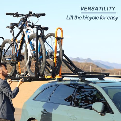 TOOENJOY Elevate Lift Assist Roof Rack, SUV Bike Kayak Carrier Elevating Assist Camping Multiple Loading