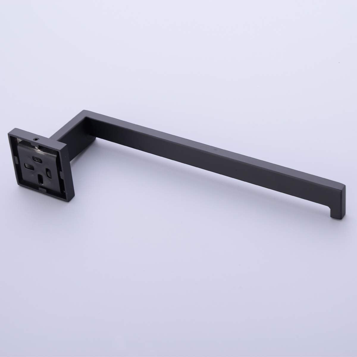 TRUSTMI Bathroom Towel Ring, Lavatory Wall Mounted Hand Towel Rail Bath Robes Holder, Rustproof SUS304 Stainless Steel, Matte Black