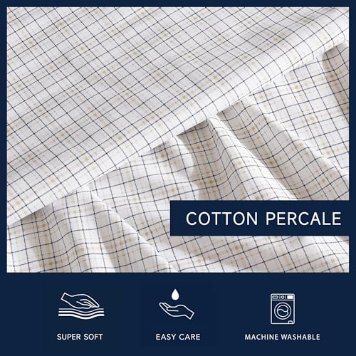 Nautica - Full Sheets, Cotton Percale Bedding Set, Casual Home Decor (Lobster Walk Red, Full)