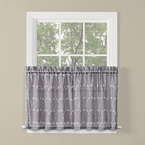 SKL Home by Saturday Knight Ltd. Briarwood Valance, 56 Inches x 13 Inches, Dove Gray