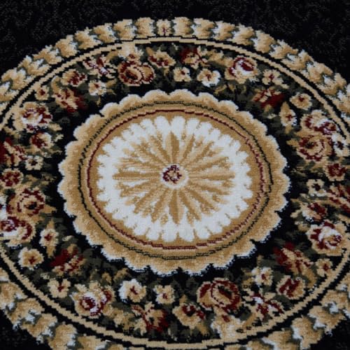 Home Dynamix Optimum Area Rugs, 21"X35", Medallion Black