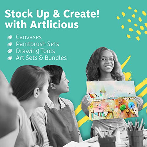 Artlicious 1000 Pcs Wood Craft Sticks, Popsicle Sticks for Crafts, Icecream Sticks, Wooden Dowel, Wax Sticks, Tongue Depressors