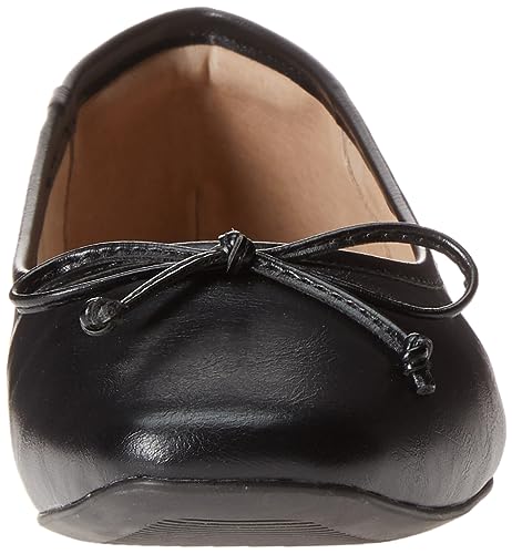 The Drop Women's Pepper Ballet Flat with Bow, Black, 12