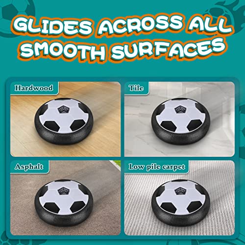 Set of 1 Light Up LED Soccer Ball Toys, Hover Toys for Boys Girls 4-7 8-12, Stocking Stuffers for Kids, for 3 4 5 6 7 8 9 10 11 12 Year Old Boys Girls