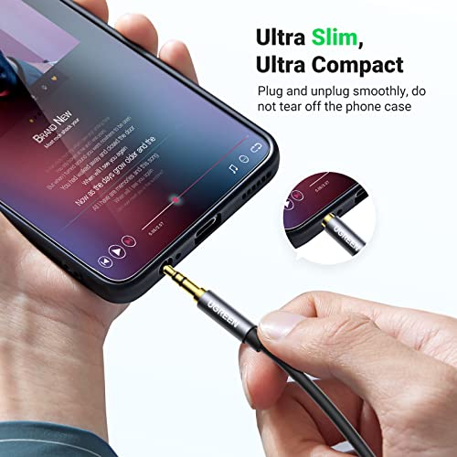 UGREEN Headphone Extension Cable 3.5mm Extension Gold Plated Aux Cable Audio Stereo Jack Male to Female TRS Cord Extender Compatible with iPhone iPad Phones Tablets Media Players, 3.3FT