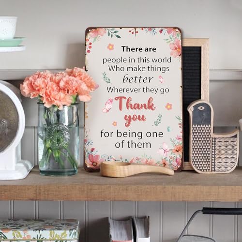 Inspirational Gifts for Women Coworker Boss Appreciation Gifts for Women, Going Away Farewell Gifts,Thank You Gifts 8x12 Inches Metal Tin Signs