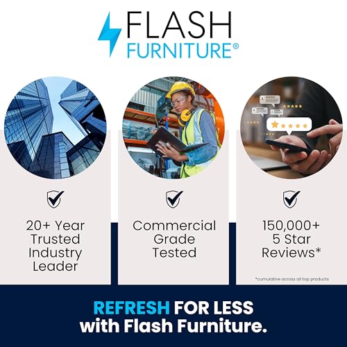 Flash Furniture 30'' x 42'' Rectangular Black Laminate Table Top with 23.5'' x 29.5'' Table Height Base