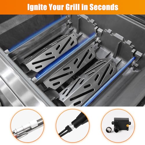Barbqtime 66355 Grill Igniter Button for Weber Genesis II 410/210 Gas Grills (2017+), Grill Igniter Replacement for Weber Genesis II E-410 SE-410 LX410 E-210, Igniter Kit for Weber 66355