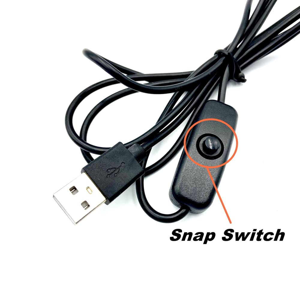 ZOELASS Upgraded Big Chip 395nm UV LED Black Light fixtures with Gooseneck and clamp for UV Gel Nail and Ultraviolet Curing, Portable UV Blacklight 5V USB Input (Black 2W)…