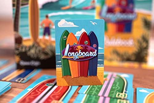 Longboard, Build Surfboards on The Beach in This Card Game for 2 to 4 Players by Reiner Knizia - 25th Century Games