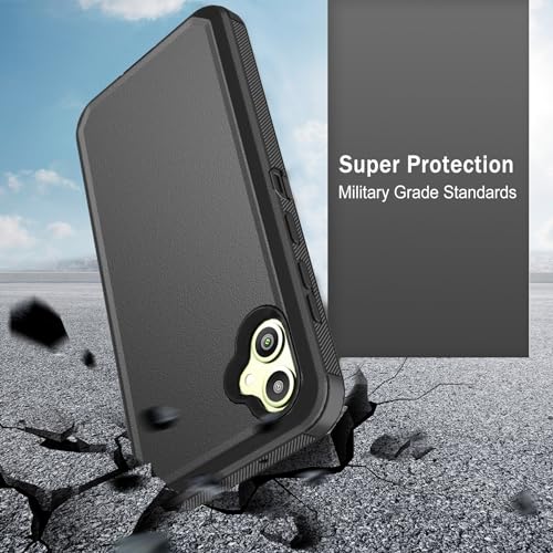 TASHHAR Phone Case for Samsung Galaxy A05 2023 case,Heavy Duty Hard Shockproof Armor Protector Case Cover with Belt Clip Holster for Samsung A05 2023 Phone Case (Orange)