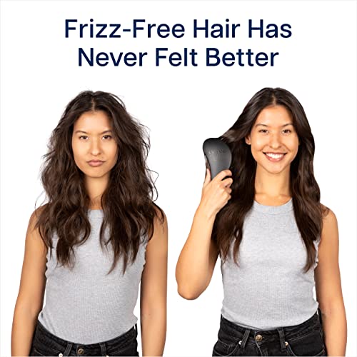 Crave Naturals Glide Thru Detangling Brush - Detangler Brush for Natural, Curly, Straight, Wet and Dry Hair for Adults and Kids - Hair Brush for Little Girls, Toddlers, Teens - 7.5 x 3 inches, Purple