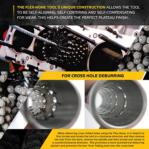 Brush Research BC21820 FLEX-HONE®, 2-1/8" (54mm) Diameter, 20 Grit, Silicon Carbide, for Mild Steel, Stainless Steel, Cast Iron and Softer Ferrous Materials