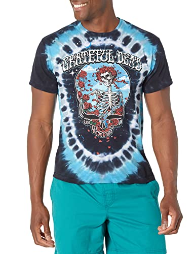 Liquid Blue Men's Standard Grateful Dead Steal Your Bertha T-Shirt, Tie Dye, Small