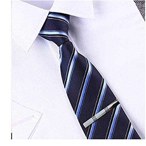 QIMOSHI 4Pcs Tie Clips for Men Tie Bar Clip Set for Regular Ties Necktie Wedding Business Tie Pin Clips