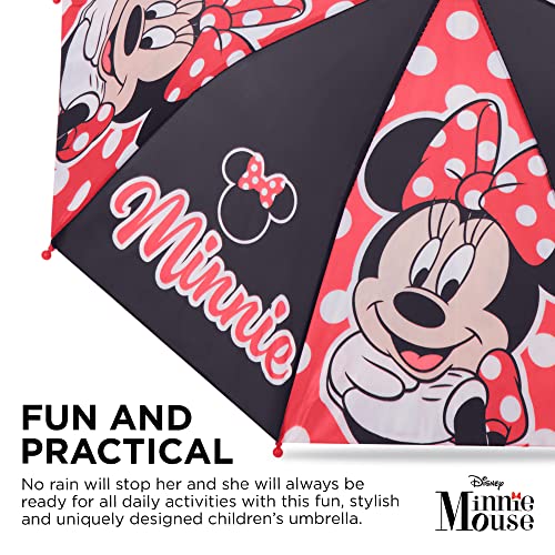 Disney Kids Umbrella, Frozen, Princess Or Minnie Mouse Rain Wear For Girls Ages 3-6
