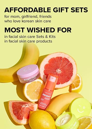 I DEW CARE Korean Skin Care Set Trio - Vitamin To Glow Pack | Travel Size Skincare Gift Set for Teen Girls and Women, Niacinamide & Vitamin C, Beauty Gift Sets & Kits, Glass Skin, Vegan, Cruelty Free