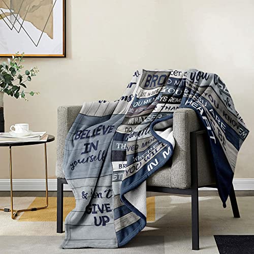 Yamco Big Brother Gift - Gifts for Brother 50" x 40" Blanket - Funny Brother Gifts from Sister - Brother Birthday Gifts - Funny Birthday Gifts for Older Brother - Bro Christmas Graduation Gift Ideas