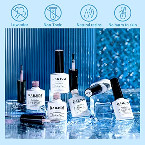 RARJSM Cat Eye Gel Nail Polish Set 6 Pcs Magnetic Sparkle Diamond Glitter Nude Pink Light Purple Red Silver Sheer Pink Velvet Ice Jelly Gel Polish with Magnet Stick UV LED Curing Requires Soak Off