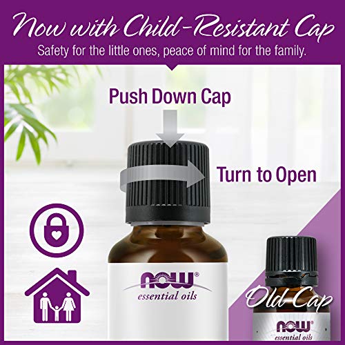 NOW Essential Oils, Peppermint Oil, Invigorating Aromatherapy Scent, Steam Distilled, 100% Pure, Vegan, Child Resistant Cap, 1-Ounce