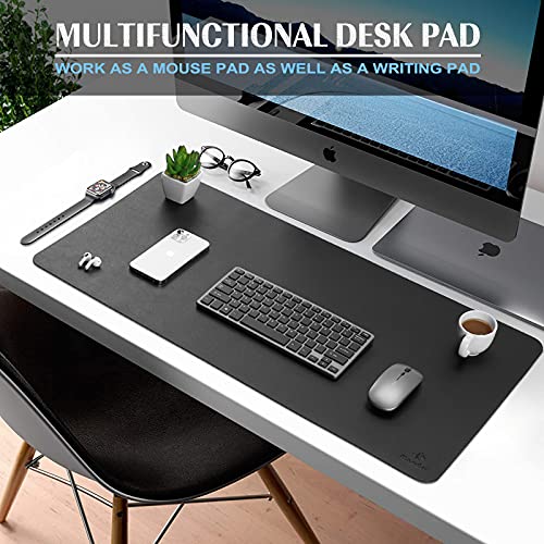 K KNODEL Large Desk Mat, Office Desk Pad, Computer Desk Mat, Laptop Mat for Desk, Desk Protecor Mat, Desktop Mat, Desk Writing Pad, Desk Blotter Pad, Desk Cover Mat (35.4"x17", Pink)