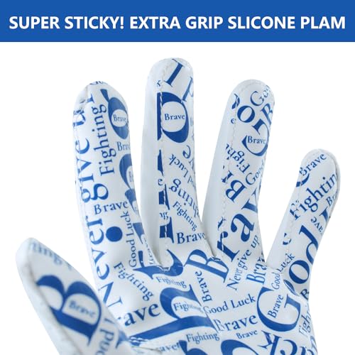 SECHAND Youth Flag Football Gloves - Sticky Receiver Gloves for Kids Boys and Girls (Black, YS)