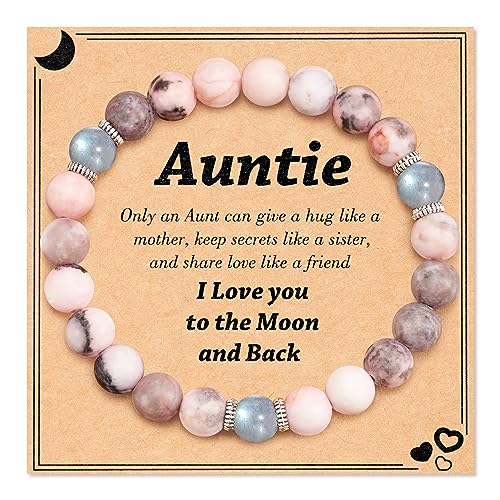 Tarsus Auntie Gifts from Niece, Aunt Gifts, Aunt Gifts from Niece Nephew, Best Aunt Ever Gifts, Aunt Auntie Christmas Mothers Day Birthday Gifts for Aunt Bracelet