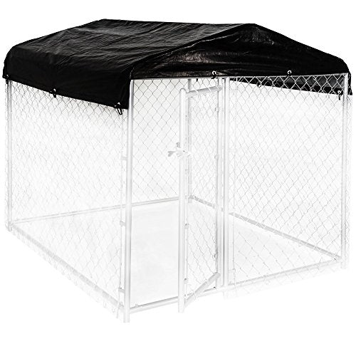 Dog Kennel Cover - WeatherGuard™ Small All Season Dog Run Cover & Roof - Perfect Fit for Lucky Dog 5ft. X 5ft. Outdoor Cages and Pens (5ft. X 5ft)