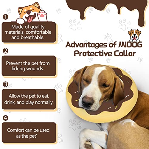 Dog Cone Collar for Small Medium Large Dogs for After Surgery, Pet Inflatable Neck Donut Collar Soft Protective Recovery Cone for Dogs and Cats-Alternative E Collar Does Not Block Vision-DarkBlue,XS
