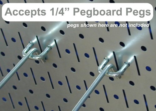 Wall Control Pegboard 32in x 16in White Metal Pegboard Tool Board Panel