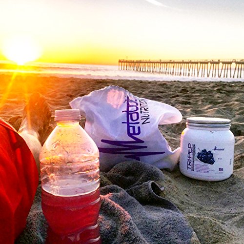 Metabolic Nutrition - TRIPEP - Tri-Peptide Branch Chain Amino Acid, BCAA Powder, Pre Intra Post Workout Supplement, Blue Raspberry, 400 Grams (40 Servings)