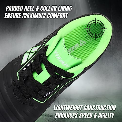 Vizari Catalina Firm Ground Soccer Shoes for Kids | Durable Football Shoes for Boys & Girls | Lightweight, Wide & Comfortable Soccer Cleats with Padded Heel, & Rubber Outsole for Outdoor Play