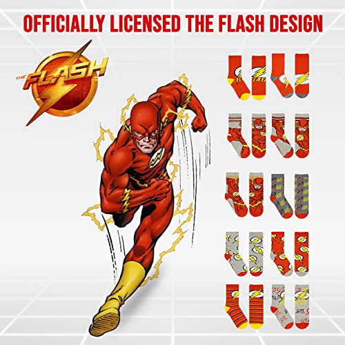DC Comics The Flash Boys Socks - 10-Pack Superhero Toddler Socks