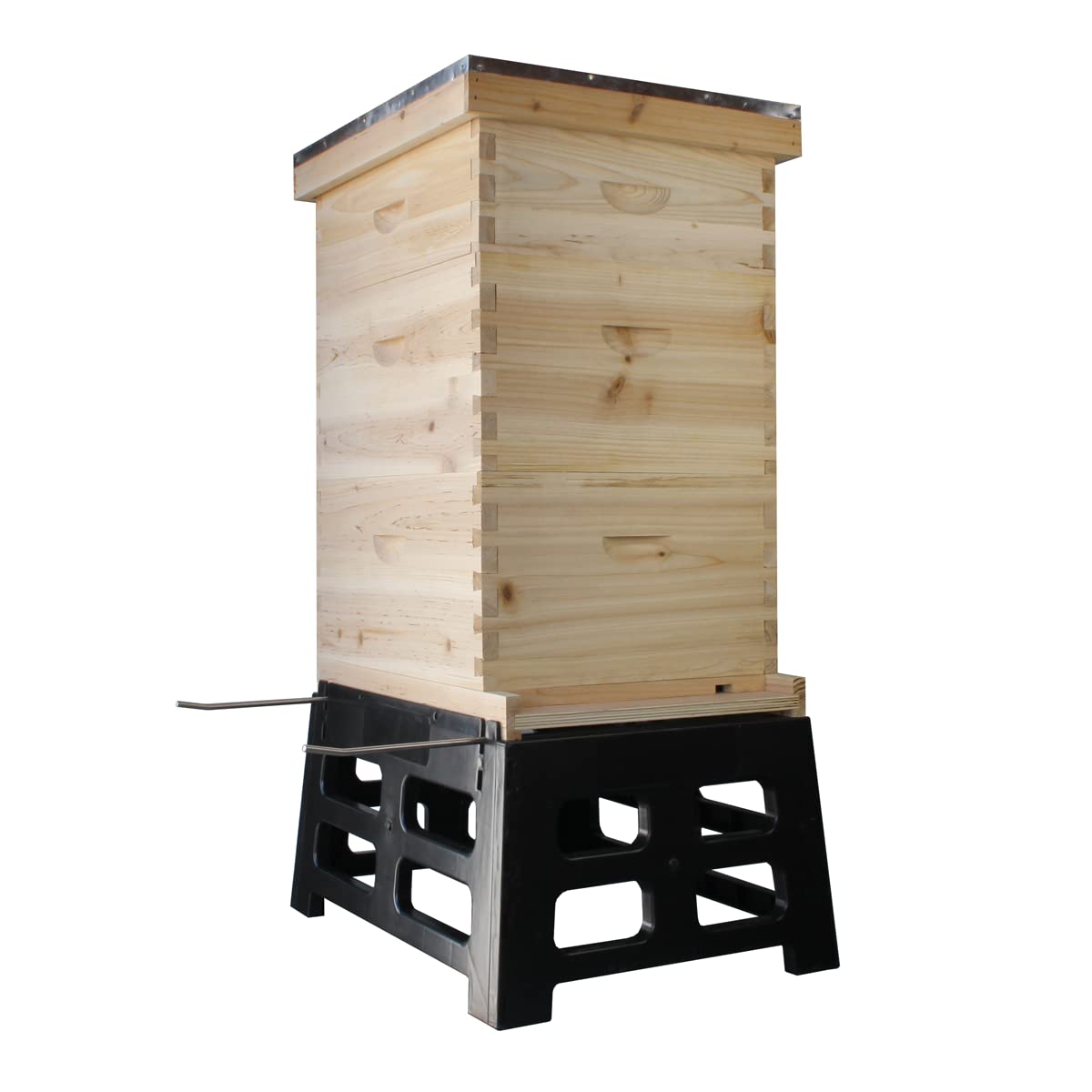 Durable Plastic and Metal 10-Frame Beehive Stand: Elevate & Protect Your Hive