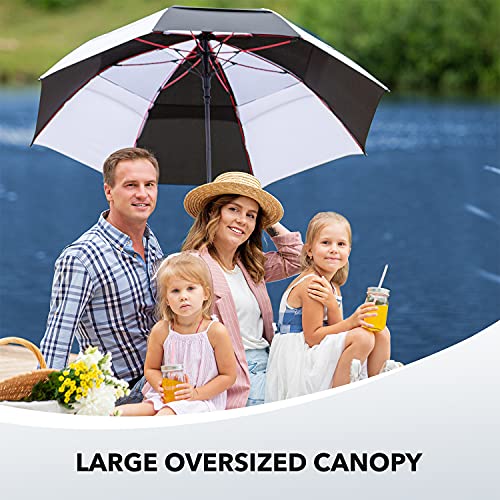 Repel Umbrella Windproof Travel Umbrellas for Rain - Easy Auto Open Close, Durable & Compact Umbrella, Strong Fiberglass Frame, Waterproof Canopy - Backpack, Purse, Portable Umbrella for Travel