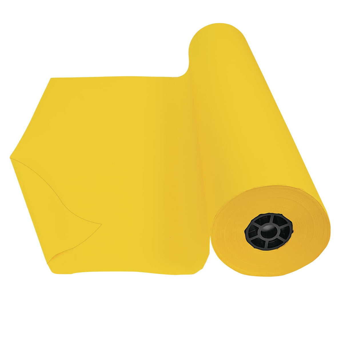 Colorations Dual Surface Paper Roll Classroom Supplies for Arts and Crafts Yellow (36" x 1000') (Item # DSYE)
