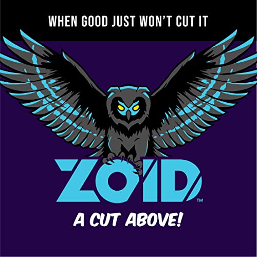 Zoid 18mm Snap Knife Black Blade Refill 5 Pack, Sharp Carbon Steel Snap Blades for at Home and Project Cutting, Blades for Box Cutter, Utility Knife Blades, Storage Case Included